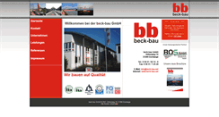 Desktop Screenshot of beck-bau.net