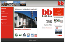 Tablet Screenshot of beck-bau.net